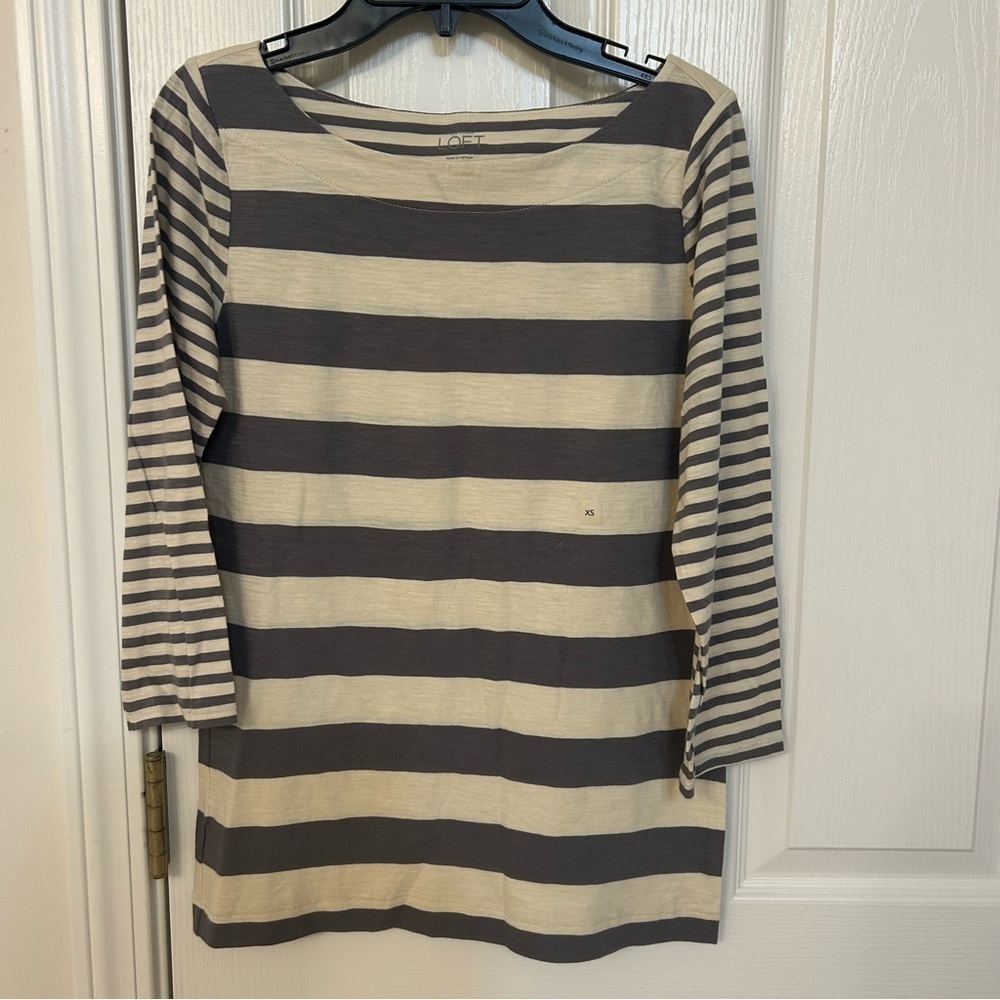 9 pieces of LOFT cotton 3/4 sleeve boat neck T-shirt - Picture 4 of 4